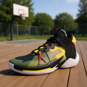 Scarpe da Basket <span class=keywords><strong>Jordan</strong></span> Not Zero.2 SE da Uomo, Taglia 10, Nero Flash Crimson Amarillo, Suola in Gomma Estiva, Fodera in Mesh - Product Image 2