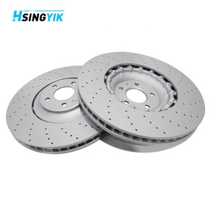 Pour pièces automobiles HT250 Disques de frein avant à fentes 380 mm 36 mm Kit de disques de frein pour Audi A8L D4 A8 SQ5 Q5 Quattro - Product Image 4