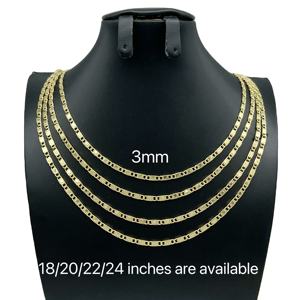 JML Venta al por Mayor Cadena de Eslabones Gruesos y Sencillos de <span class=keywords><strong>3mm</strong></span> con Corazón Personalizado, Joyería de Moda Bañada en Oro de 14k para Collar de Oro Laminado - Product Image 2