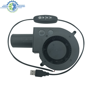 97Mm DC 12V 24V 36V Tốc Độ Cao Ly Tâm Air Blower Fan Với AC Cắm 3 Tốc Độ Điều Khiển 9733 Nóng BBQ Nhỏ Blower Fan - Product Image 4