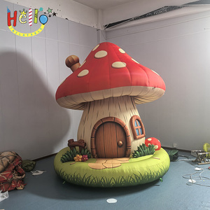 Maisonnette gonflable en forme de champignon, adorable cabane de conte de fées personnalisée pour enfants, décoration de jardin et aire de jeux - Product Image 4