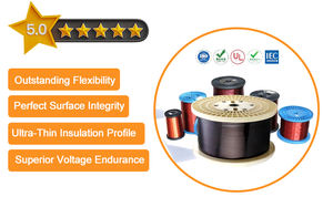 חוטי ליפוף מבודדים מצופים נחושת על אלומיניום, ניתנים להתאמה אישית, ליישומים תעשייתיים ורכב, דרגת הגנה IP65 - Product Image 4