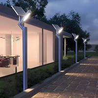 Lampadaires solaires de jardin IP65 3m/4m en alliage d'aluminium LED avec capteur de lumière, angle de faisceau 60-90°, garantie 3 ans