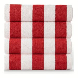 Serviette de plage sur mesure Color Hotel, 100% coton doux, motif rayé tendance, super absorbante, livraison rapide - Product Image 2