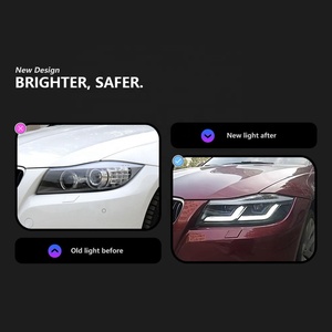 Snake Eye 2011 328i E92 M3 E90 LCI RGB đầu đèn cho BMW / 7inch 600W 300W 200W 300watt thiên thần mắt Xenon Led xe đèn pha - Product Image 4