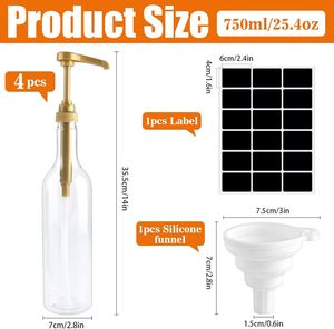 Venta de Botellas de Plástico de 750 ml para Aceite de Oliva, Libres de BPA, Botellas de PET de 750 ml para Miel, Jugos, Salsas, Reutilizables - Product Image 2