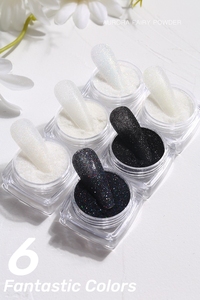 MyBeautyNails – poudre de <span class=keywords><strong>sucre</strong></span> en poudre, <span class=keywords><strong>effet</strong></span> de couche, Kit de paillettes pour ongles, poudre de couleur bonbon, Pigment chromé, accessoires pour ongles - Product Image 2