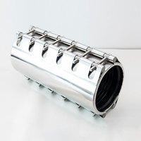 Dispositif de réparation de pipeline en acier inoxydable résistant à la corrosion, type étendu, pour la réparation des fuites de pétrole, expédition rapide, 1 pièce