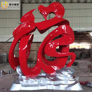 Escultura Abstracta de Cinta Metálica Jiahua, de Acero Inoxidable, para Montaje en Suelo Exterior, Forma Irregular, Arte Decorativo - Product Image 1