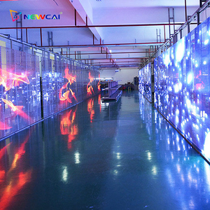 P15 P20 P25 parete <span class=keywords><strong>Video</strong></span> dello schermo della maglia della striscia dell'esposizione della tenda del Led di vetro trasparente impermeabile all'aperto per la pubblicità della costruzione - Product Image 2