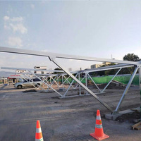 Structure de carport solaire en aluminium à un seul niveau pour garage extérieur