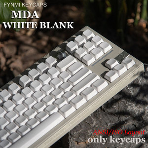 Fynmi Original MDA Profile Blanc PBT Dye-Sublimation Keycaps pour 61/68/71/75/87/98/104/108 Touches Clavier Mécanique - Product Image 1