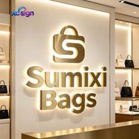 Enseigne personnalisée en acier inoxydable avec logo rétroéclairé LED 3D, signalétique rétroéclairée pour entreprise, devanture de magasin, centre commercial, salon de beauté, décoration murale d'hôtel