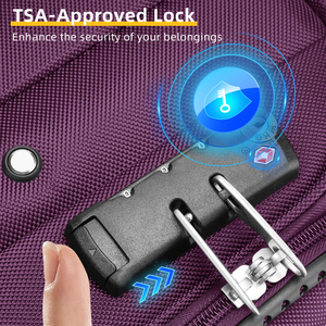 Bộ vali 5 món chất liệu ABS cứng cáp, có khóa TSA và bánh xe xoay, vali nhôm dành cho du lịch và các chuyến đi - Product Image 2