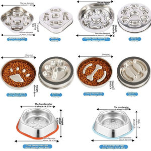 Tazón de Comida para Mascotas de Gran Capacidad, Duradero, de Acero Inoxidable, con Función Antideslizante de Silicona, para Perros <span class=keywords><strong>y</strong></span> Gatos - Product Image 3