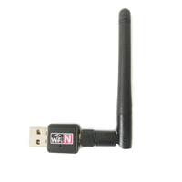 Tarjeta de Red Inalámbrica USB de 300Mbps con Antena Externa, Transmisor y Receptor de 5DB Wi-Fi para Laptop, Adaptador Inalámbrico en Stock