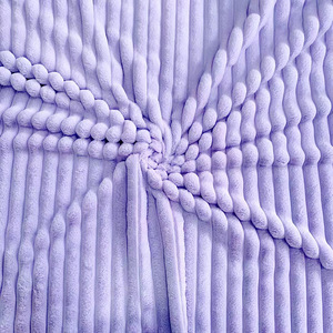 RTS Vải Nhung Kẻ Sọc Dày 100% Cm 3.5 Polyester Cho Chăn/Sofa/Bọc Ghế - Product Image 6