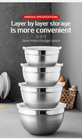 Ensemble de bols à mélanger écologiques, best-sellers, 18 cm, en acier inoxydable, avec couvercle, pour ustensiles de cuisine