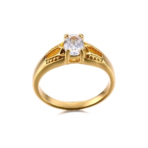 Fashion Women Jewelry Stainless Steel Gold Silver Wedding Engagement <b>Ring</b> Diamond - Product Image 3