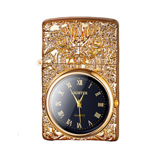 Encendedor USB sin Llama de Aleación de Zinc con Diseño de Velero, Indicador de Batería y Reloj, Venta al por Mayor - Product Image 3