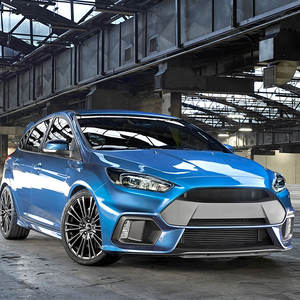 Cubierta de Luz Antiniebla Delantera para Ford Focus RS, Acabado Negro Brillante con Textura de Fibra de Carbono, Material ABS, Fijación con Tornillos, Embellecedor de Parachoques 2012-2018 - Product Image 4