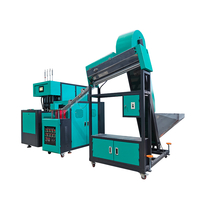 Nouvelle souffleuse de bouteilles PET semi-automatique Fuxuan à 4 cavités avec contrôle PLC et composants essentiels pompe/moteur 220V