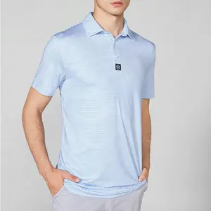 Männer umwelt freundliche einfache Kaos Streifen Golf Polo-Shirts