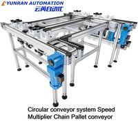 Vente directe usine Convoyeur à chaîne automatique personnalisable double vitesse simple/double vitesse type palette 380V/220V