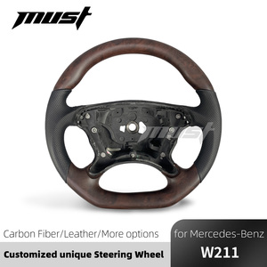 Volant personnalisé en fibre de carbone style bois de pêche pour <span class=keywords><strong>Mercedes</strong></span>-Benz <span class=keywords><strong>W209</strong></span> W211 W463 C219 E G SL <span class=keywords><strong>CLK</strong></span> CLS 350 550 <span class=keywords><strong>55</strong></span> 63 2005-2012 - Product Image 2