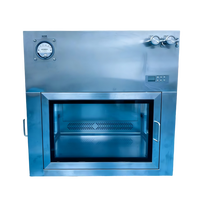 Nouvelle boîte de passage compacte pour salle blanche avec filtre HEPA en acier inoxydable 304, conception à verrouillage efficace pour utilisation en laboratoire à petite échelle