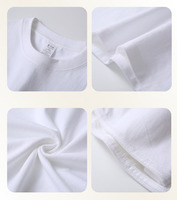 Kaos polos pria berkualitas tinggi 230gsm 100% katun tebal, grosir, untuk sablon logo