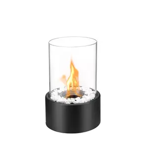 Free standing moving bio ethanol fireplace table