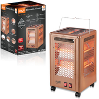 Chauffage électrique RAF R.1708 à quartz 2000W, chauffage d'appoint 360 degrés, grande puissance, multiprotection, pour intérieur