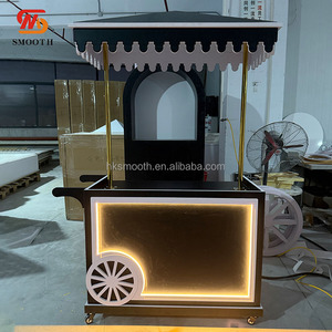 SMOOTH Customized Design Birthday Party Cake Dessert Display Sweet Candy Carts With Mobile Wheels - Product Image 4