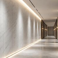 Style moderne minimaliste, grande dalle de marbre naturel blanc pur, idéale pour les décors intérieurs minimalistes de toute la maison.