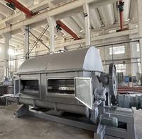 Sécheur à tambour rotatif haute performance série HG, chauffage électrique, moteur PLC, acier inoxydable, pour la transformation alimentaire, neuf