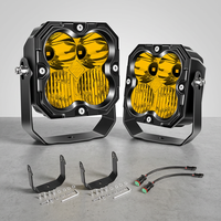 Feux de travail et antibrouillard combinés LED tout-terrain 4,5 pouces 30W, étanches IP67, 12V-24V DC, 5000 Lumens, pour voiture, camion, SUV, VTT, personnalisables OEM