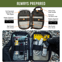 Pochette à outils multifonctionnelle légère et portable, personnalisée par l'usine OEM/ODM, mini organisateur de poche EDC
