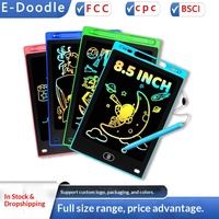 Tablette d'écriture numérique LCD transfrontalière 8,5/10/12 pouces pour enfants, tableau de gribouillage effaçable à un clic, électronique