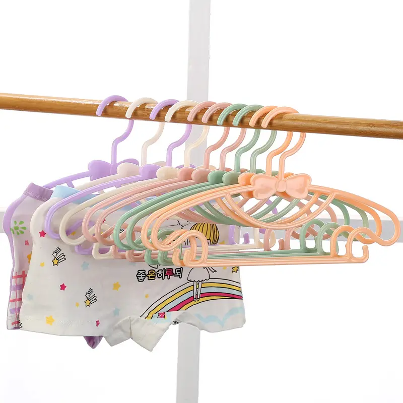 Небольшая пластиковая вешалка с бантом для детской одежды, многофункциональная детская вешалка для одежды