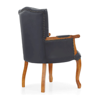 Chaise de salle à manger Vantervi en cuir, style traditionnel, classique, contemporain et antique - Meuble durable pour la maison, idéal pour le salon