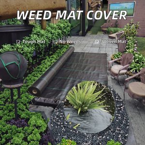 Alfombrilla de control de tela de malezas para cubierta de suelo más vendida Servicio de procesamiento de corte personalizado Tipo de modelado de dibujo de plástico - Product Image 2