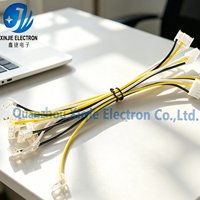 Kabel Harness Konektor JST 3-Pin dengan Konektor Terminal Transparan Berbentuk L untuk Lampu LED Strip, Kulkas & Peralatan Rumah Tangga