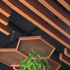 Красивая декоративная алюминиевая квадратная потолочная решетка для аэропорта