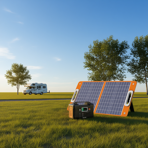 Station d'alimentation portable FlashFish 40800mAh 200W, générateur solaire 110V AC USB QC3.0 pour camping, camping-car, route - Product Image 2