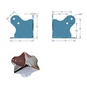 מגן פינתי אביזרי מארז נייד טיסה פינת זווית ישרה מגן מתכת תושבת - Product Image 2