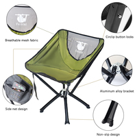 Léger, pliable, compact, 360° °   Chaise trépied pliable pivotante pour le camping et la pêche