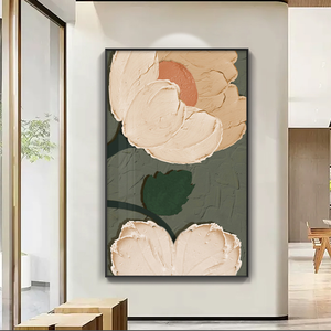 Watercolor Rose Wall Art - Soft Pink Flower <strong>Canvas</strong> <strong>Print</strong> <strong>Framed</strong> for Bedroom Decor - Product Image 2