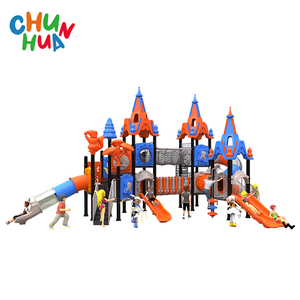 <span class=keywords><strong>Grand</strong></span> arc-en-ciel coloré équipement de terrain de jeu pour enfants jeux de plein air ensembles de diapositives en plastique - Product Image 5