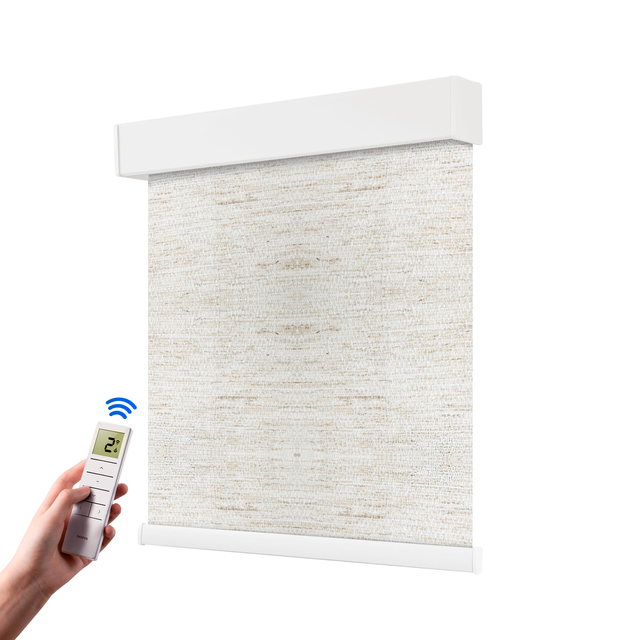 Custom Blackout Smart Horizontal Blind Curtains Remote Shades Day and Night Zebra Roller Window Motorized Blinds